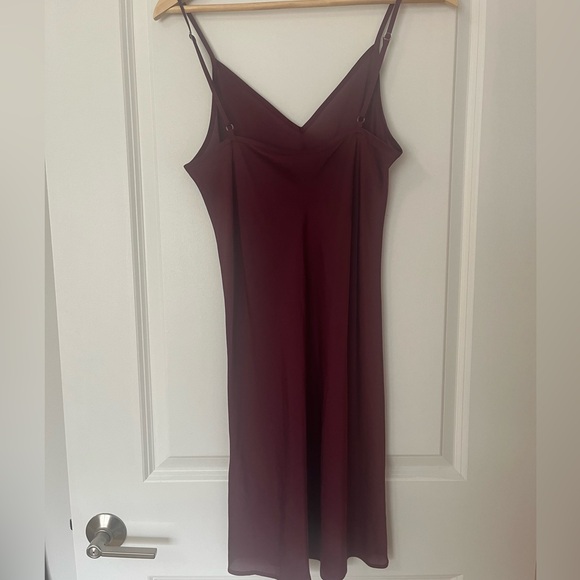 Armani Jeans Dresses & Skirts - Armani Jeans y2k slip dress burgundy 6 vintage silky summer simple tank oxblood